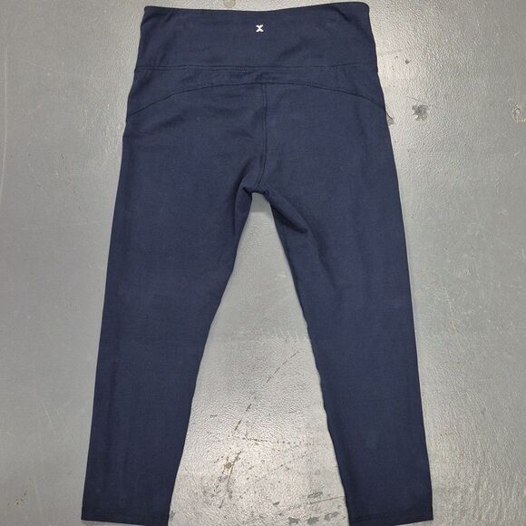 XERSION Women's Navy Legging EverPerform Activewear 7/8 Cotton Spandex Size XL - Picture 4 of 10